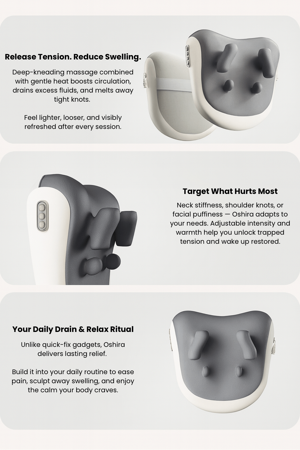 Oshira DrainTech — Deep Relief & Clear Contours - Oshira shiatsu