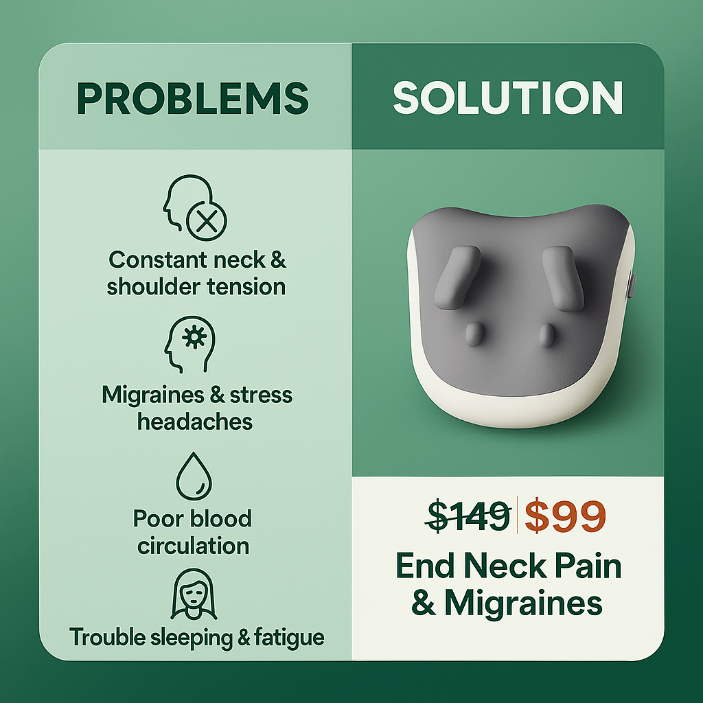 Oshira DrainTech — Pillow for Deep Relief & Better Sleep - Oshira shiatsu