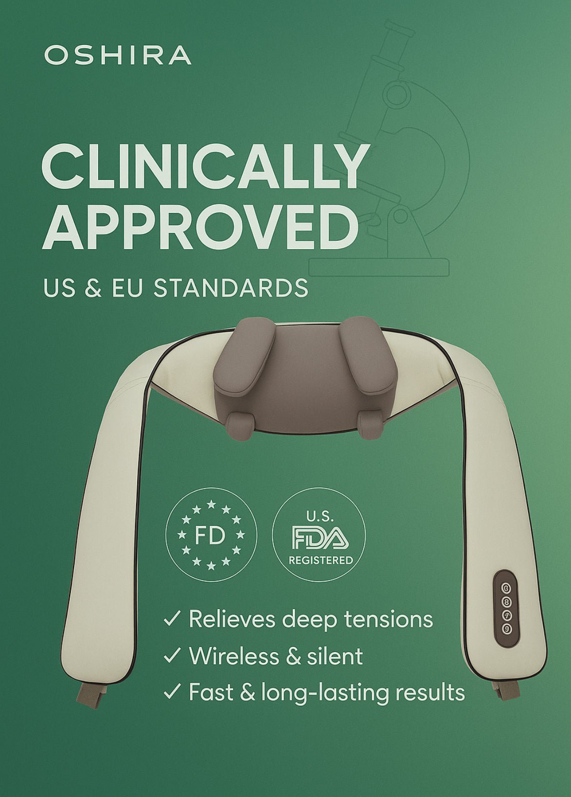 Oshira™ Shiatsu Massager – Say Goodbye to Pain, Hello to Relief - Oshira shiatsu